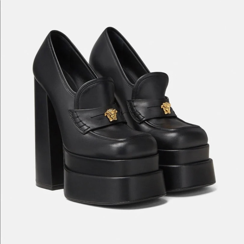 Versace Intrico Platform Loafers